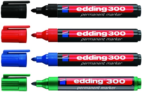 Permanent marker edding 300, rond, 1.5-3mm, zwart-2