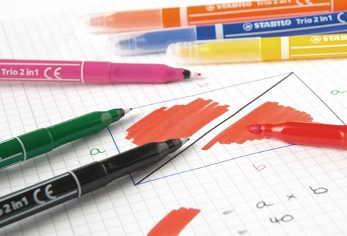 Viltstift STABILO Trio 2 in 1 assorti etui à 10 stuks-3