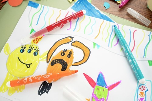 Viltstift STABILO Trio Jumbo 380/12 extra large assorti etui à 12 stuks-4