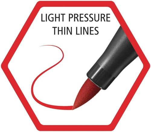 Brushstift STABILO Pen 568/50 donkerrood-3