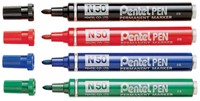 Viltstift Pentel N50 rond 1.5-3mm zwart-3