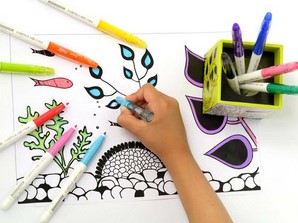 Viltstift PILOT friXion Colors medium assorti etui à 6 stuks-3