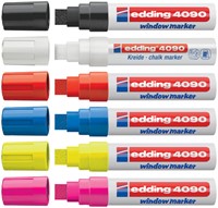 Krijtstift edding 4090 window schuin 4-15mm neon roze blister à 1 stuk-3