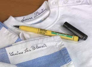 Textielmarker Pentel NM10 rond 1mm zwart-3