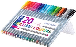 Fineliner Staedtler Triplus 334 assorti 0.3mm 4 stuks-3