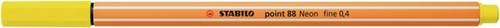 Fineliner STABILO point 88/024 fijn neon geel-1