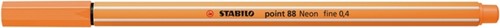 Fineliner STABILO point 88/054 fijn neon oranje-1