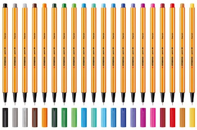 Fineliner STABILO point 88/96 fijn donkergrijs-3