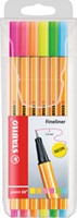 Fineliner STABILO point 88/15 fijn assorti etui à 15 stuks-2