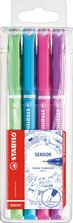 Fineliner STABILO Sensor 189 fijn assorti etui à 4 stuks-2