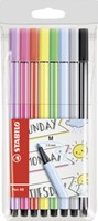 Viltstift STABILO Pen 68/10 medium assorti etui à 10 stuks-2
