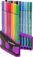 Viltstift  STABILO Pen 68/20 ColorParade in antr/roze etui M ass 20st-2