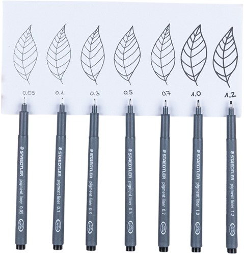 Fineliner Staedtler Pigment 308 zwart 0.6mm-2