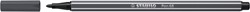 Viltstift STABILO Pen 68/97 medium diepkoud grijs