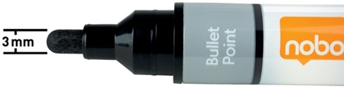 Whiteboardmarker Nobo Liquid ink rond assorti 3mm 4st-7