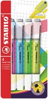 Markeerstift STABILO Swing cool 275/4 assorti etui à 4 stuks