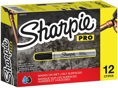 Viltstift Sharpie rond Pro 1.5-3mm zwart-1