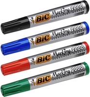 Viltstift Bic 2000 ecolutions rond large zwart-3