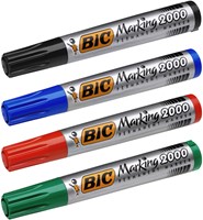 Viltstift Bic 2000 ecolutions rond large blauw-1