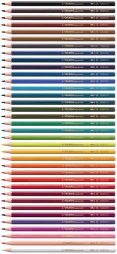 Kleurpotloden STABILO 1636 aquacolor Arty assorti etui à 36 stuks-2
