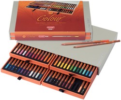 Kleurpotlood Bruynzeel Design met luxe bewaardoos set à 48 kleuren