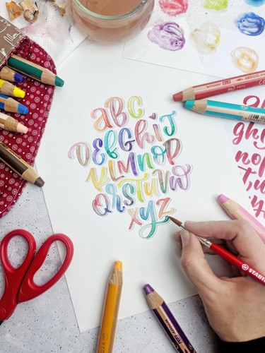 Kleurpotloden STABILO 880 woody 3 in 1 Arty incl slijper ass 10st-3