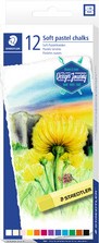 Pastelkrijt Staedtler karat zacht assorti set à 12 stuks-2