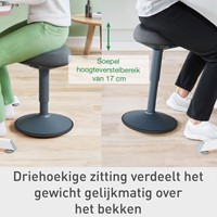 Actieve zitkruk Leitz Ergo met comfortzitting-11