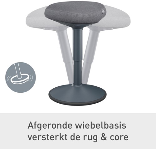 Actieve zitkruk Leitz Ergo met comfortzitting-17