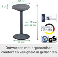 Actieve stakruk Leitz Ergo met comfortzitting-8