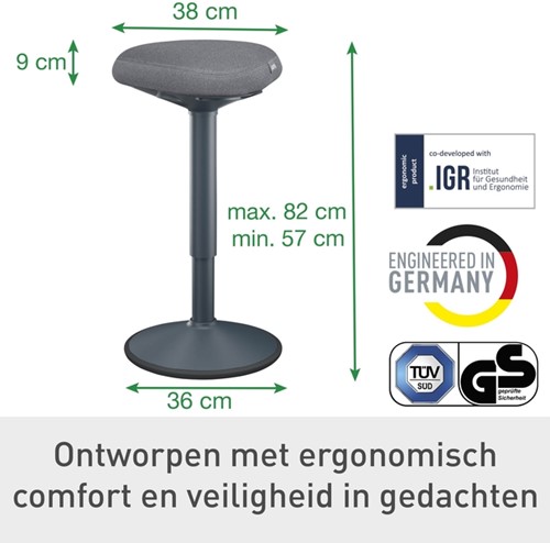 Actieve stakruk Leitz Ergo met comfortzitting-8