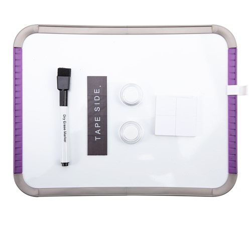 School whitebord 279x216mm assorti