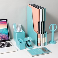 Deli NuSign complete set bureau accessories blauw, 13-delig -3