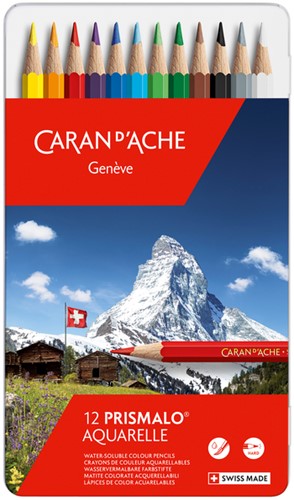 Kleurpotloden Caran d'Ache Prismalo 12 stuks assorti