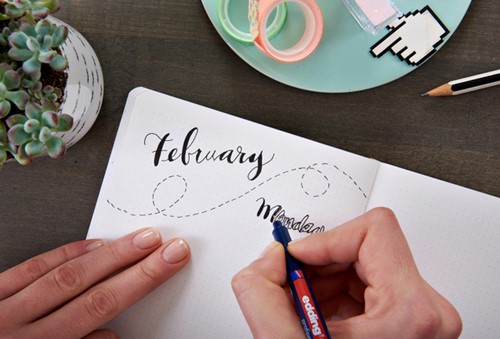 Fineliner edding 1800 0.25mm - 0.35mm - 0.5mm zwart set à 3 stuks-3