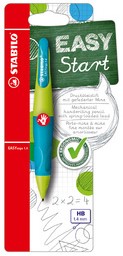 Vulpotlood STABILO Easyergo HB 1.4mm rechtshandig turquoise/neon roze blister à 1 stuk-2