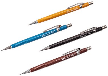 Vulpotlood Pentel P205, HB, 0.5mm, rood-3