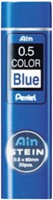 Potloodstift Pentel Ain Stein HB 0.5mm blauw koker à 20 stuks