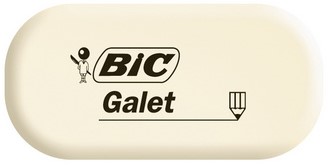 Gum Bic Galet pvc vrij zacht potlood wit-3
