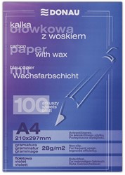 Carbonpapier handschrift, gewaxt, A4, 100st, paars