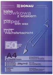 Carbonpapier handschrift, gewaxt, A4, 50st, paars