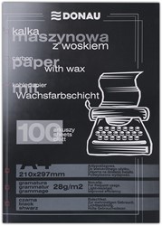 Carbonpapier voor typemachines, gewaxt, A4, 100st, zwart