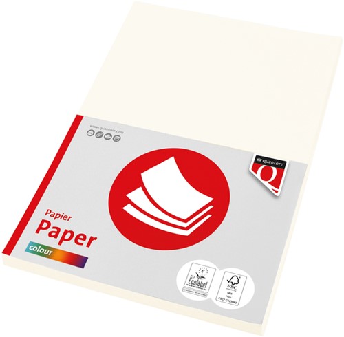 Kopieerpapier Quantore Colour A4 120gr roomwit 100 vel
