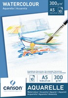 Aquarelpapier Canson Graduate Watercolour 20vel 250gr A5 natuurlijk wit-2