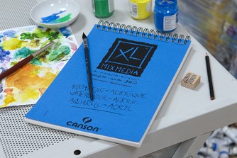 Mixed mediapapier Canson XL Textured Mixed Media 30vel 300gr A4 wit-3