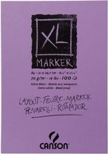 Markerpapier Canson XL Marker 100vel 70gr A3 extra wit-2