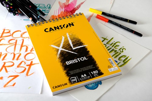 Bristolpapier Canson XL Bristol 50vel 180gr A3 extra wit-3