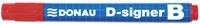 Whiteboardmarker rood, ronde punt, 2-4mm-2