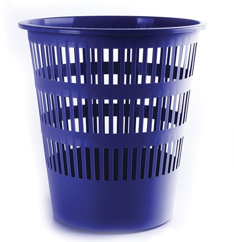 Afvalbak, gaas, 12 L, blauw