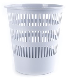 Afvalbak, gaas, 12 L, grijs